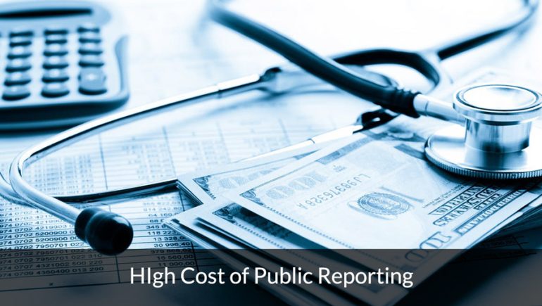 The high Cost of Public Reporting